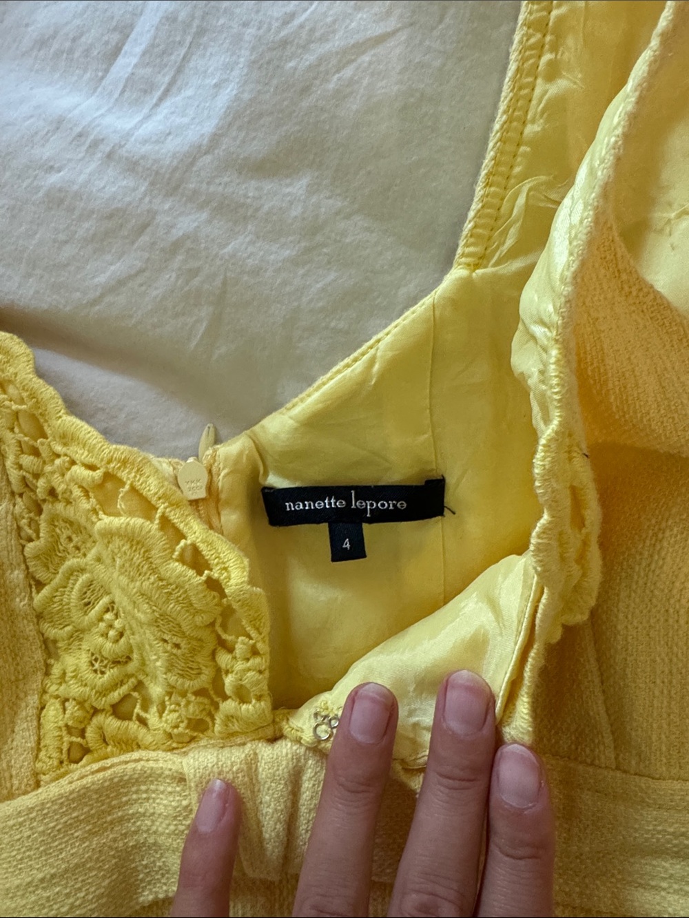 Nanette Lepore Sunny Yellow Midi Dress - Picture 2 of 8